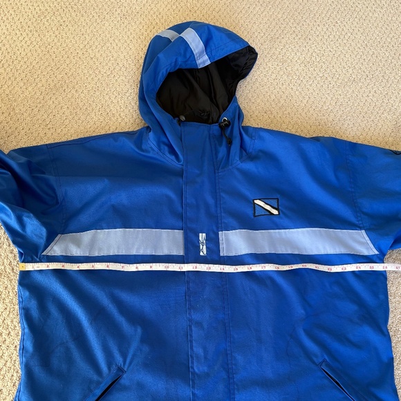 JARO winter parka DEEP BLUE dive threads logo L - Picture 5 of 10